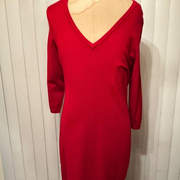 Calvin Klein red sweater dress size xl - Picture 1 of 2